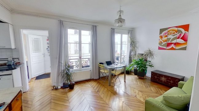 Vente Appartement  3 pièces - 49.59m² 75003 Paris