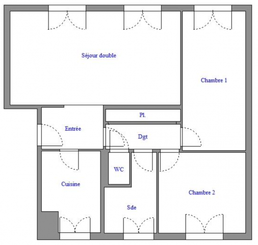 Vente Appartement  3 pièces - 64.2m² 92120 Montrouge